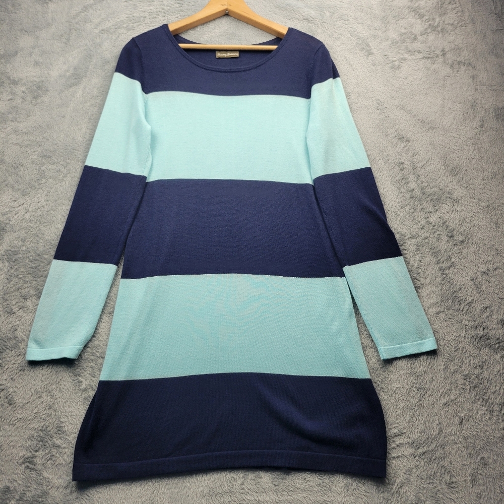 Tommy Bahama Womens Swimsuit Cover Up Sweater Size Small Striped *READ